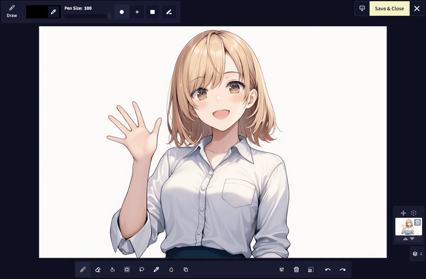 The Blur Tool in action!