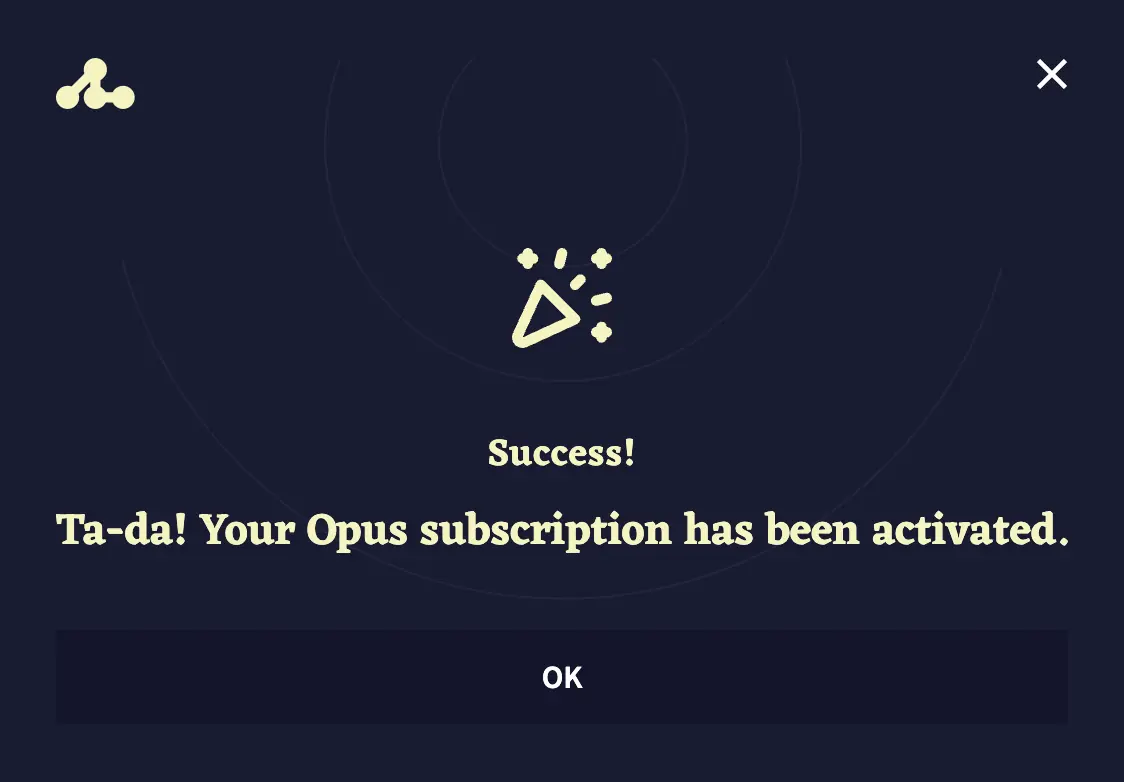 Activated gift key
