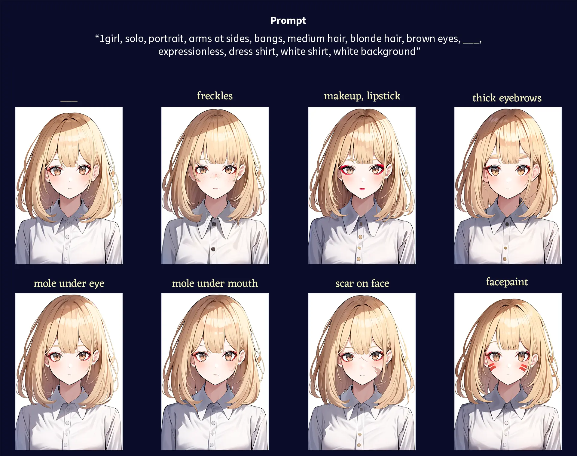 Other face tags.