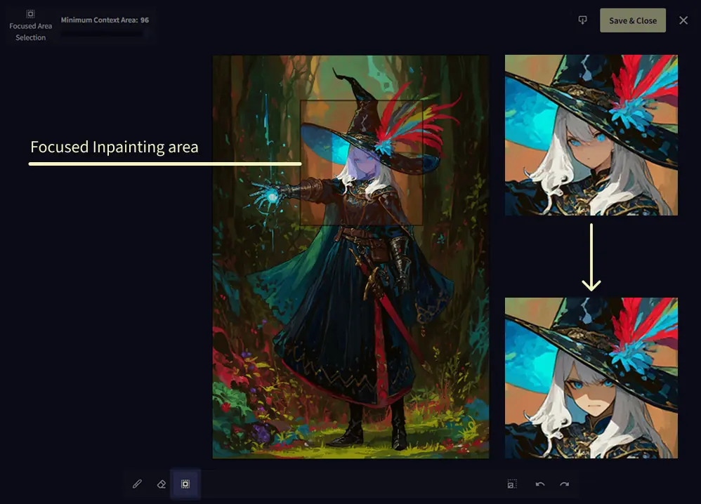 Focused Inpainting
