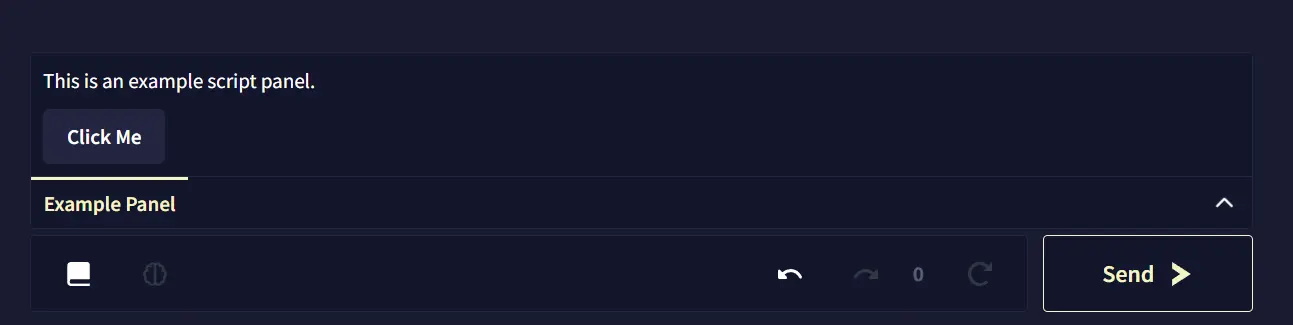 Script Panel Example