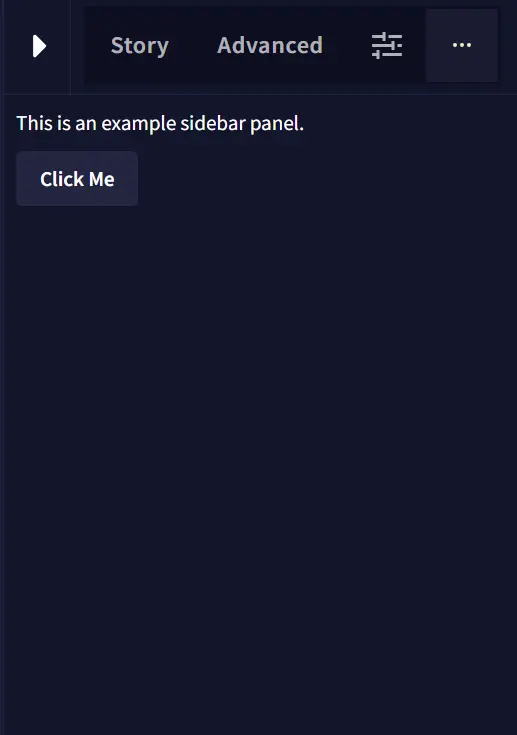 Sidebar Panel Example