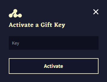 Gift key.