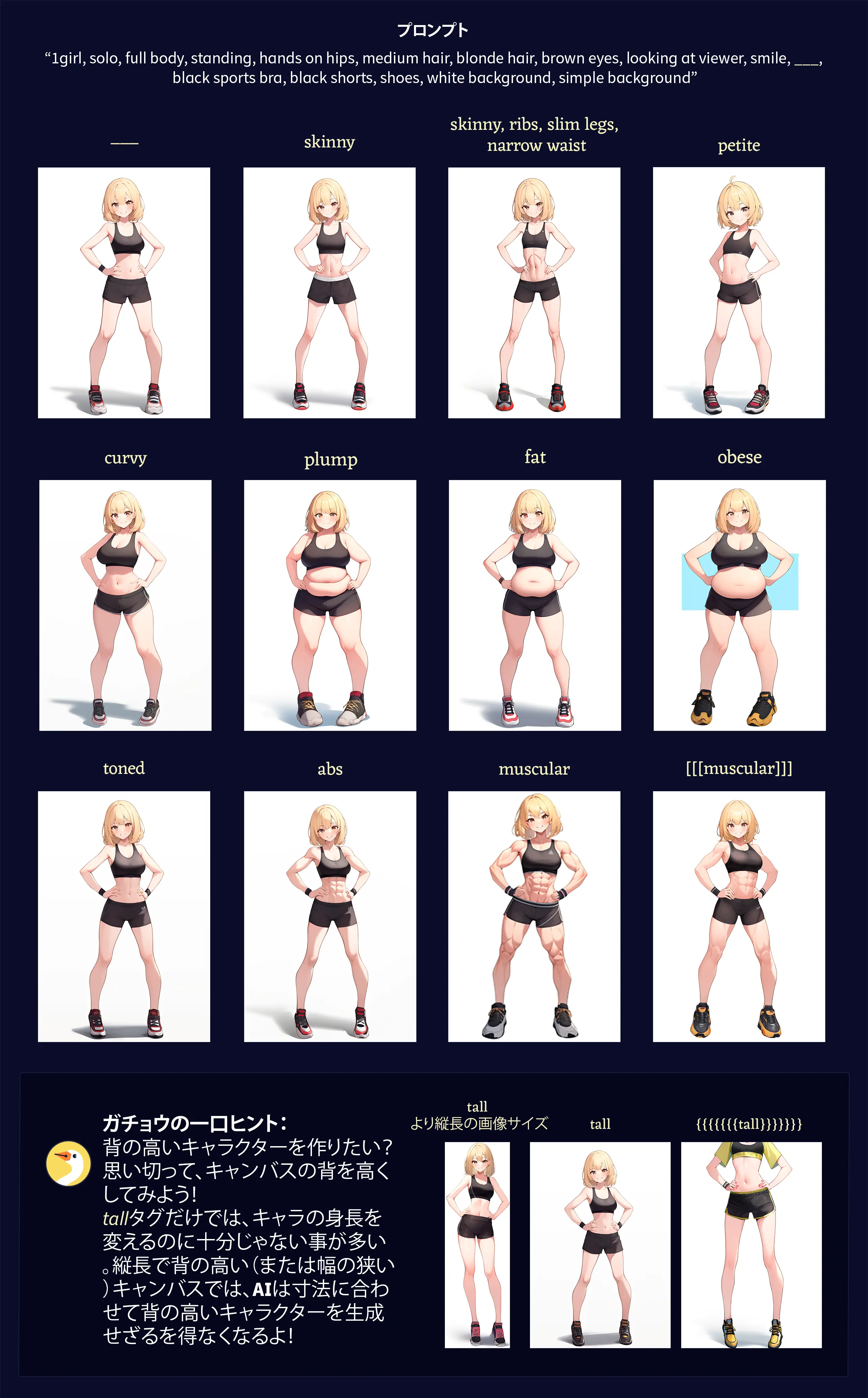 Body types.