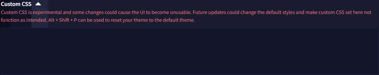 Custom CSS