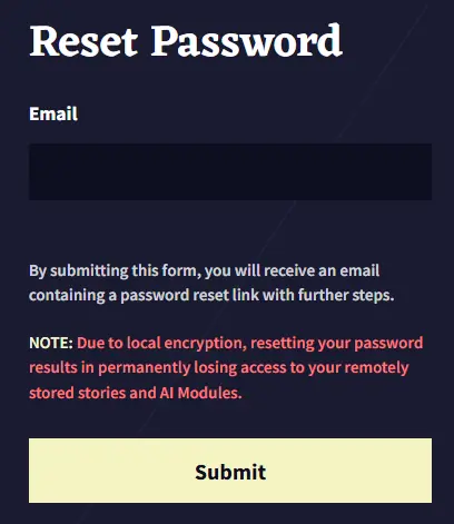 Reset Password
